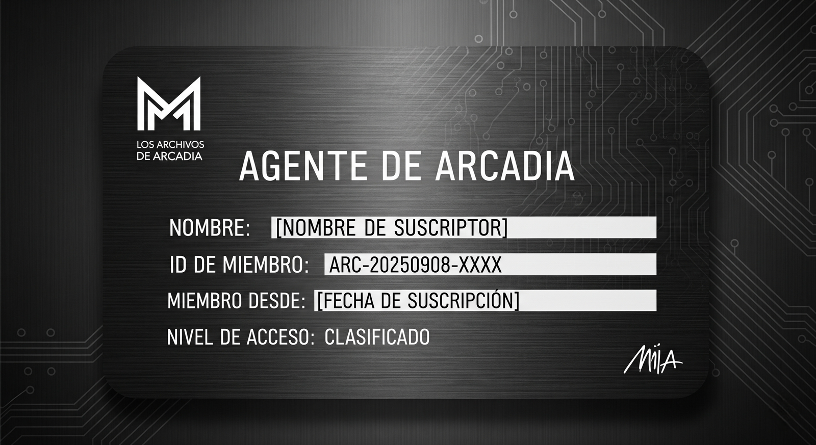 Carnet agente - anverso